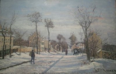 The Road from Versailles to Louveciennes by Camille Jacob Pissarro